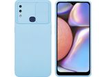 Cadorabo Custodia Per Samsung Galaxy A10S / M01S Cover Protettiva In Blu Custodia Per Cellulare Tpu Custodia Cover Protezione Fotocamera