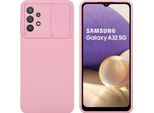 Cadorabo Custodia Per Samsung Galaxy A32 5G Custodia Protettiva In Rosa Custodia Del Telefono Cellulare Tpu Custodia Cover Fotocamera Protezione