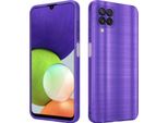 Cadorabo Cover Per Samsung Galaxy A22 4G Cover Protettiva In Viola Custodia Del Telefono Cellulare Tpu Custodia In Silicone Custodia