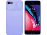 Custodia Cadorabo Per Apple Iphone 7 / 7S / 8 / Se 2020 Custodia Protettiva In Viola Custodia Del Telefono Cellulare Custodia Tpu Copertura Fotocamera Protezione