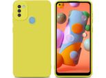 Cadorabo Cover Per Samsung Galaxy A11 / M11 Cover Protettiva In Tpu Giallo Custodia In Silicone Custodia Del Telefono Cellulare