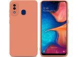 Cadorabo Cover Per Samsung Galaxy A20 / A30 / M10S Cover Protettiva In Tpu Arancione Custodia In Silicone Custodia Per Telefono Cellulare