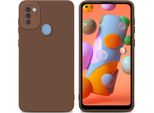 Cadorabo Cover Per Samsung Galaxy A11 / M11 Cover Protettiva In Tpu Marrone Custodia In Silicone Custodia Del Telefono Cellulare