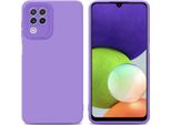Cadorabo Cover Per Samsung Galaxy A22 4G Cover Protettiva In Silicone Tpu Viola Custodia Per Cellulare