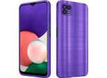 Cadorabo Cover Per Samsung Galaxy A22 5G Cover Protettiva In Viola Custodia Del Telefono Cellulare Tpu Custodia In Silicone Caso
