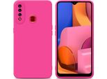Cadorabo Cover Per Samsung Galaxy A20S Cover Protettiva In Silicone Tpu Rosa Custodia Per Telefono Cellulare