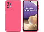 Cadorabo Cover Per Samsung Galaxy A32 5G Cover Protettiva In Silicone Tpu Rosso Custodia Per Telefono Cellulare