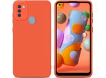 Cadorabo Cover Per Samsung Galaxy A11 / M11 Cover Protettiva In Tpu Arancione Custodia In Silicone Custodia Del Telefono Cellulare