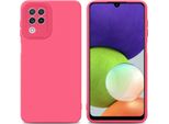 Cadorabo Cover Per Samsung Galaxy A22 4G Cover Protettiva In Silicone Tpu Rosso Custodia Per Cellulare