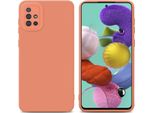 Cadorabo Cover Per Samsung Galaxy A51 4G / M40S Cover Protettiva In Tpu Arancione Custodia In Silicone Custodia Per Cellulare