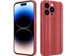 Cadorabo Custodia Per Apple Iphone 14 Pro Max Custodia Protettiva In Rosso Custodia Per Telefono Cellulare Custodia In Silicone Tpu Custodia