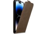 Custodia Cadorabo Per Apple Iphone 14 Pro Custodia Protettiva In Marrone Custodia Flip Per Telefono Cellulare Custodia Cover