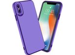 Cadorabo Custodia Per Apple Iphone Xs Max Custodia Protettiva In Viola Custodia Custodia Del Telefono Cellulare Custodia Cover Case Tpu Camera Protection