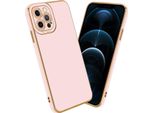 Cadorabo Custodia Per Apple Iphone 12 Pro Custodia Protettiva In Rosa Custodia Per Cellulare Custodia Cover Case Tpu Camera Protection