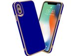 Cadorabo Custodia Per Apple Iphone Xs Max Custodia Protettiva In Blu Custodia Custodia Del Telefono Cellulare Custodia Cover Case Tpu Camera Protection