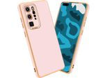 Cadorabo Custodia Per Huawei P40 Pro / P40 Pro+ Custodia Protettiva In Rosa Custodia Del Telefono Cellulare Custodia Cover Case Tpu Camera Protection