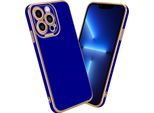 Cadorabo Custodia Per Apple Iphone 13 Pro Custodia Protettiva In Blu Custodia Custodia Per Cellulare Custodia Cover Case Tpu Camera Protection