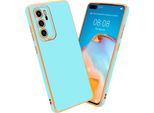 Custodia Cadorabo Per Huawei P40 Cover Protettiva In Turchese Custodia Del Telefono Cellulare Cover Case Tpu Protezione Fotocamera
