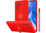 Cadorabo Cover Per Huawei P40 Lite 5G / Nova 7 Se Cover Protettiva In Rosso Custodia Per Cellulare Tpu Case Cover