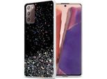 Cadorabo Cover Per Samsung Galaxy Note 20 Cover Protettiva In Nero Custodia Per Telefono Cellulare Tpu Custodia Glitter Cover Glitter