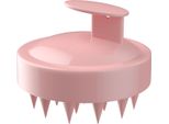 Intirilife Spazzola Per Massaggio Del Cuoio Capelluto In Silicone Per Bagnato E Asciutto In Rosa - Massaggio Del Cuoio Capelluto, Spazzola Per Capelli Per Massaggiare Con Lo Shampoo, Massaggio Del Cuoio Capelluto, Stimolante