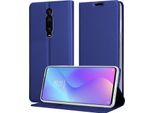 Cadorabo Custodia Per Cellulare Per Xiaomi Mi 9T / Mi 9T Pro / Redmi K20 / Redmi K20 Pro Custodia Protettiva In Blu Cover Etui Book Case