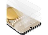 Cadorabo 3X Proteggi Schermo Blindato Per Huawei P50 Pro In Vetro Temperato Trasparente