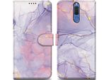 Cadorabo Custodia Protettiva Per Huawei Mate 10 Lite Cover Design Viola Telefono Cellulare Custodia Protettiva Cover Cover Magnetica Cover