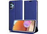 Cadorabo Custodia Per Cellulare Per Samsung Galaxy A32 4G Custodia Protettiva In Blu Cover Etui Book Case Booklet