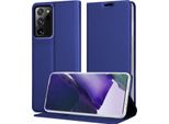 Cadorabo Custodia Per Cellulare Per Samsung Galaxy Note 20 Ultra Custodia Protettiva In Blu Cover Etui Book Case Booklet
