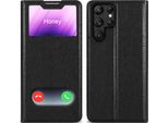 Cadorabo Custodia Protettiva Per Samsung Galaxy S22 Ultra Cover In Nero Custodia Per Telefono Cellulare Custodia A Libro Cover Etui