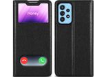 Cadorabo Custodia Protettiva Per Samsung Galaxy A52 (4G / 5G) / A52S Cover In Nero Custodia Del Telefono Cellulare Libro Custodia Cover Etui