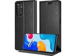 Cadorabo Cover Per Xiaomi Redmi Note 11 4G / 11S 4G Cover Protettiva In Nero Custodia Per Cellulare Cover Chiusura Magnetica