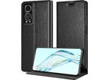 Cadorabo Custodia Per Zte Axon 30 Custodia Protettiva In Nero Custodia Per Cellulare Custodia Cover Chiusura Magnetica