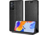Cadorabo Cover Per Xiaomi Redmi Note 11 Pro+ Cover Protettiva In Nero Custodia Per Cellulare Cover Chiusura Magnetica