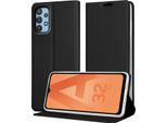 Cadorabo Custodia Per Cellulare Per Samsung Galaxy A32 5G Custodia Protettiva In Nero Cover Etui Book Case Booklet