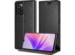 Cadorabo Custodia Per Zte Blade A72 5G Cover Protettiva In Nero Custodia Per Cellulare Cover Chiusura Magnetica