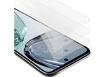 Cadorabo 3X Proteggi Schermo Blindato Per Motorola Moto G62 5G In Vetro Temperato Trasparente