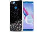 Cadorabo Custodia Per Honor 9 Lite Cover Protettiva In Nero Custodia Per Telefono Cellulare Tpu Custodia Glitter Cover Glitter