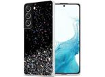Cadorabo Cover Per Samsung Galaxy S22 Cover Protettiva In Nero Custodia Per Telefono Cellulare Tpu Custodia Glitter Cover Glitter