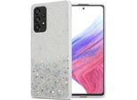 Cadorabo Custodia Per Samsung Galaxy A53 5G Custodia Protettiva In Custodia Trasparente Per Telefono Cellulare Custodia Tpu Custodia Cover Glitter Glitter