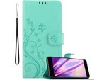 Cadorabo Cover Per Xiaomi Mi A1 / Mi 5X Cover Protettiva In Turchese Cover Protettiva Cover Per Telefono Cellulare Cover Fiori Custodia Fiore