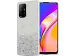 Custodia Cadorabo Per Oppo A94 5G In Trasparente Con Glitter Custodia Protettiva In Silicone Tpu Flessibile Con Glitter Scintillanti Custodia Cover Per Cellulare