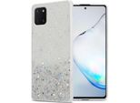 Custodia Cadorabo Per Samsung Galaxy A81 / Note 10 Lite / M60S In Trasparente Con Glitter Custodia Protettiva In Silicone Tpu Flessibile Con Glitter Scintillanti Custodia Cover Per Cellulare