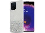 Custodia Cadorabo Per Oppo Find X5 In Trasparente Con Glitter Custodia Protettiva In Silicone Tpu Flessibile Con Glitter Scintillanti Custodia Cover Per Telefono Cellulare