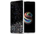 Custodia Cadorabo Per Xiaomi Redmi A1 In Nero Con Glitter Custodia Protettiva In Silicone Tpu Flessibile Con Glitter Scintillanti Custodia Cover Per Telefono Cellulare
