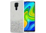 Custodia Cadorabo Per Xiaomi Redmi Note 9 In Trasparente Con Glitter Custodia Protettiva In Silicone Tpu Flessibile Con Glitter Scintillanti Custodia Cover Etui Per Telefono Cellulare