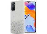 Custodia Cadorabo Per Xiaomi Redmi Note 11 Pro 4G / 5G In Trasparente Con Glitter Cover Protettiva In Silicone Tpu Flessibile Con Glitter Scintillanti Custodia Cover Telefono Cellulare