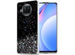 Custodia Cadorabo Per Xiaomi Mi 10T Lite In Nero Con Glitter Custodia Protettiva In Silicone Tpu Flessibile Con Glitter Scintillanti Custodia Cover Per Telefono Cellulare