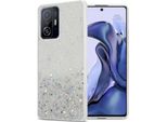 Custodia Cadorabo Per Xiaomi 11T / 11T Pro In Trasparente Con Glitter Custodia Protettiva In Silicone Tpu Flessibile Con Glitter Scintillanti Custodia Cover Per Telefono Cellulare